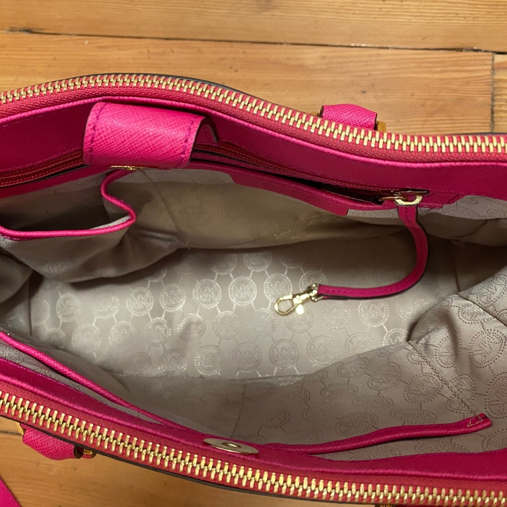Michael Kors pink leather purse